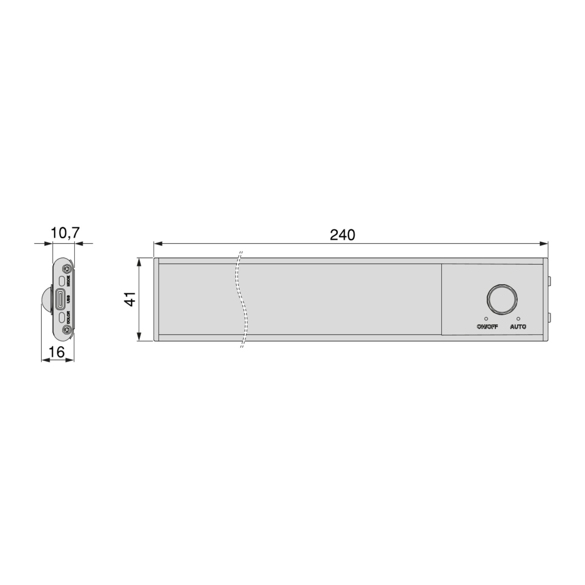 Luz LED Kaus recarregável por USB e com sensor de movimento, Anodizado mate, Plástico e Alumínio - Image 14