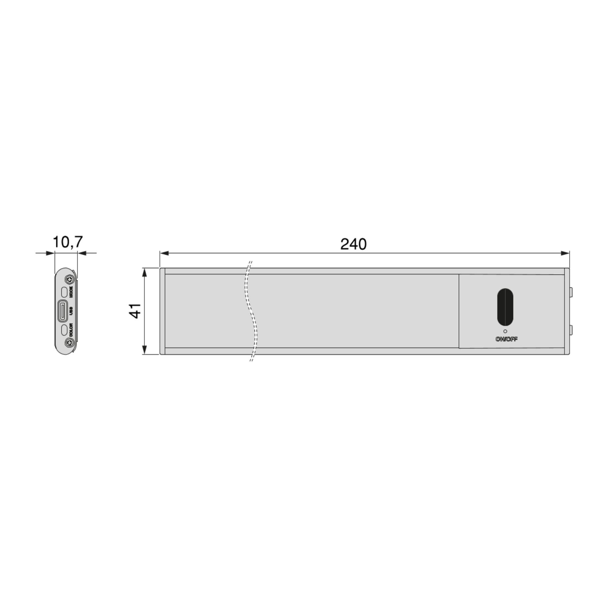 Luz LED Kaus recarregável por USB e com sensor switch, Anodizado mate, Plástico e Alumínio - Image 14