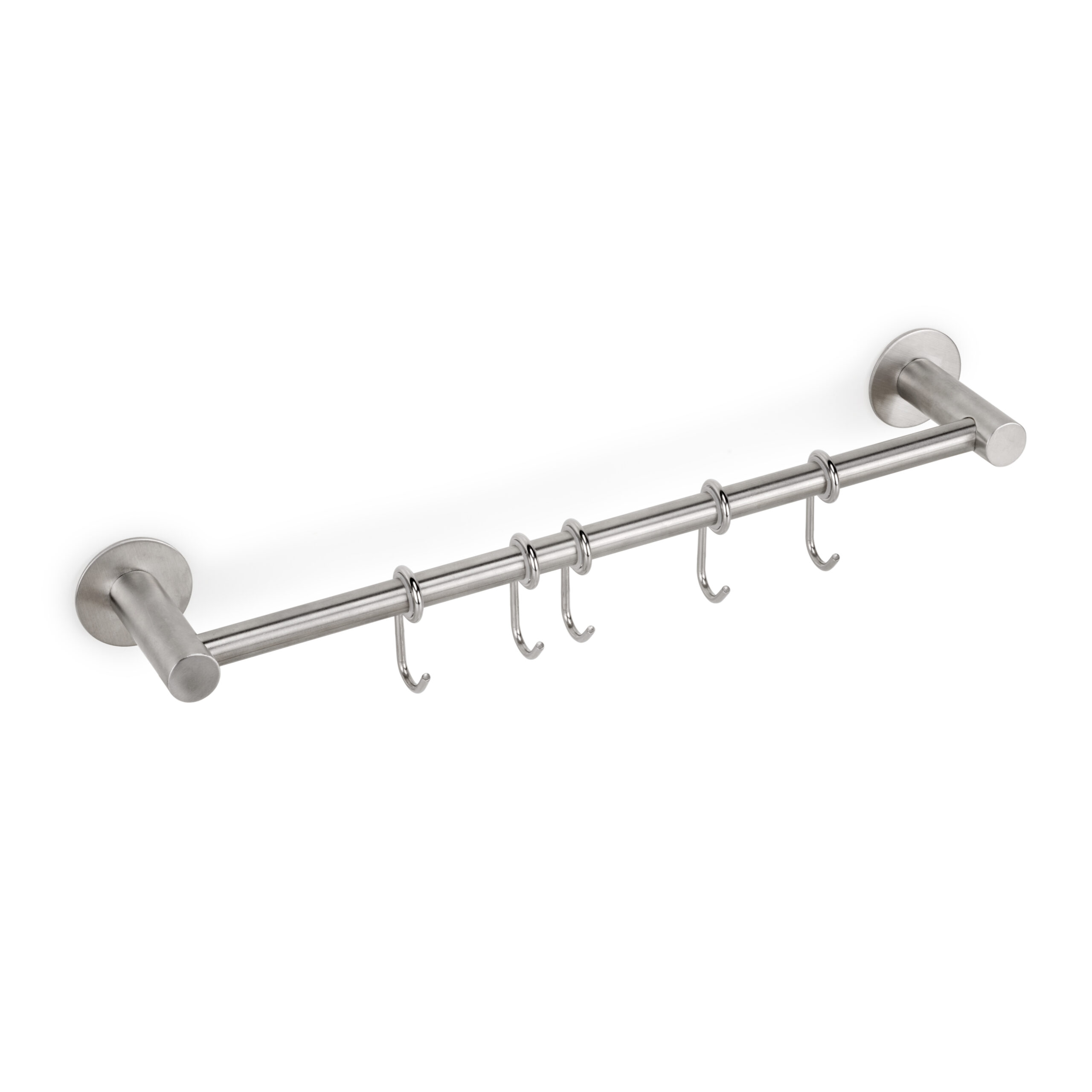 Suporte adesivo Supra de 5 ganchos, Aço inox - FCL
