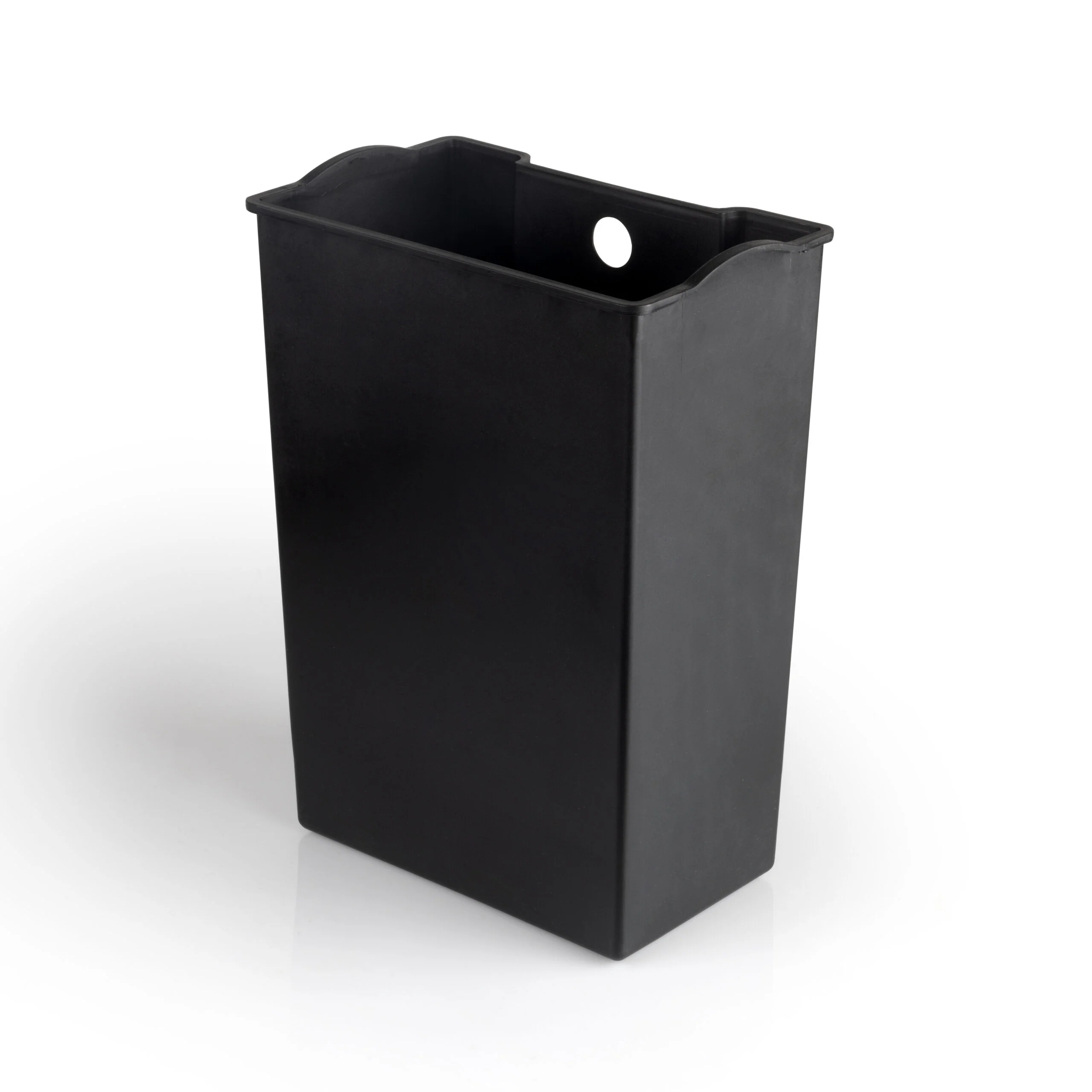 Balde exterior Recycle rectangular com abertura de pedal, Pintado branco, Alumínio, 1 ud. - Image 4