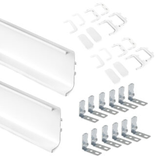 Kit de perfil gola central para móveis de cozinha, Alumínio - FCL