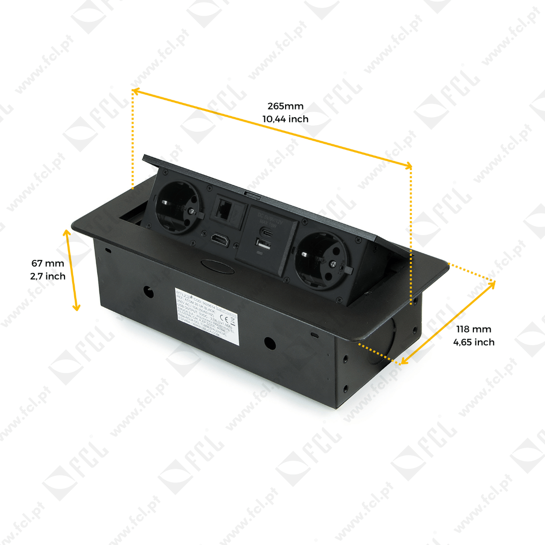 Bloco de tomadas Atom 26 A+C 2- FCL