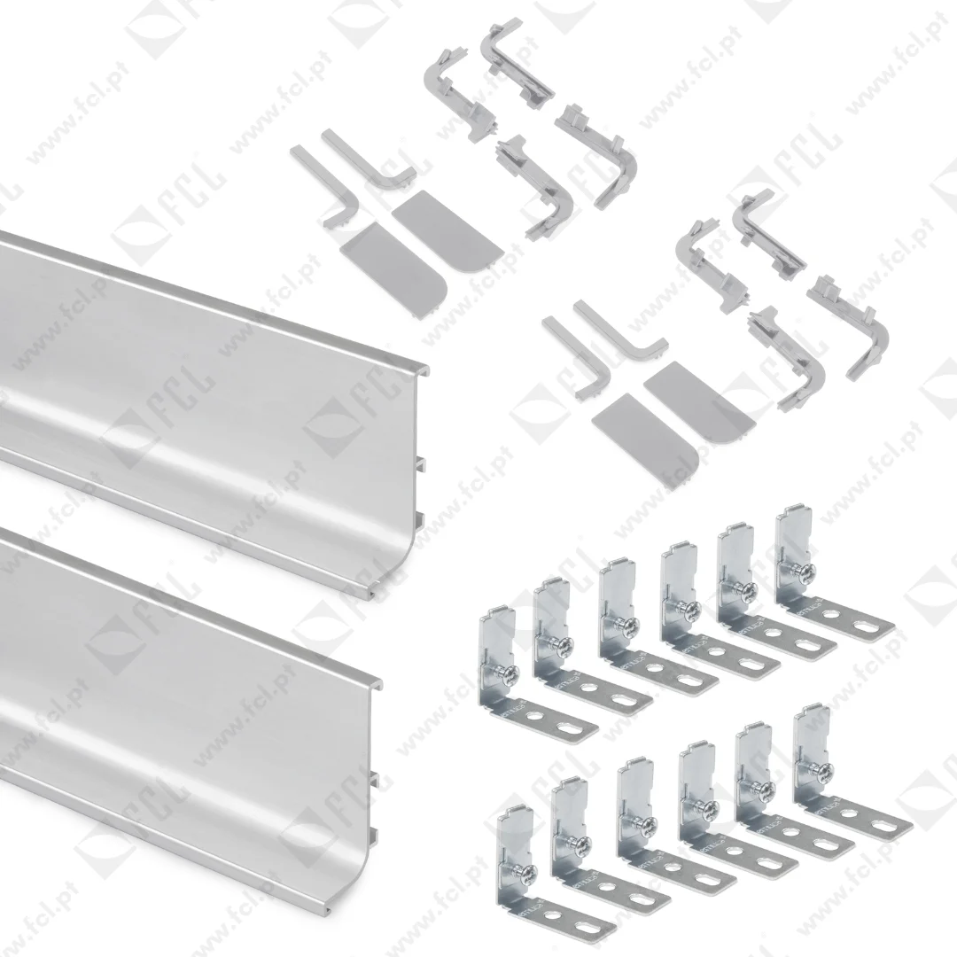 Kit de perfil gola superior anodizado mate - FCL