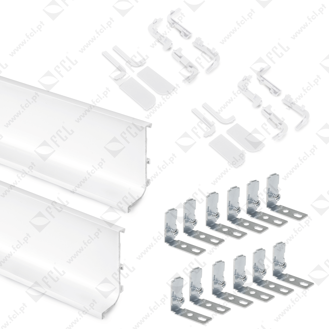 Kit de perfil gola superior branco - FCL