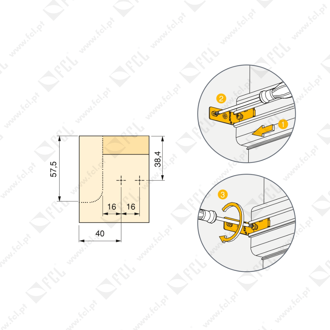 Kit de perfil gola superior - FCL