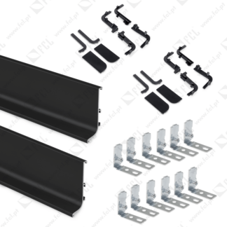 Kit de perfil gola superior preto - FCL