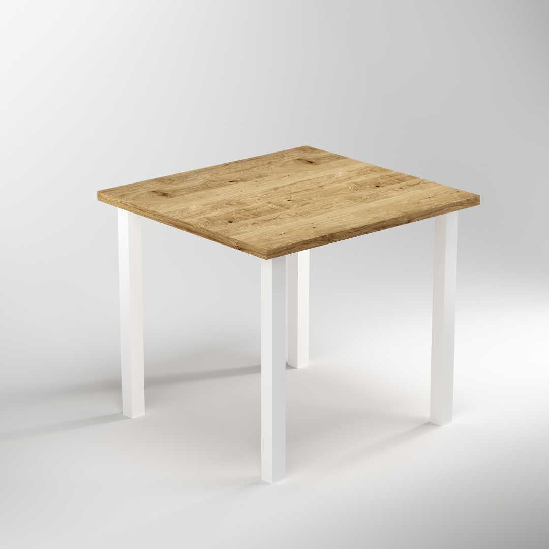 Lote de 4 patas quadradas para mesa 50x50mm Branco - FCL