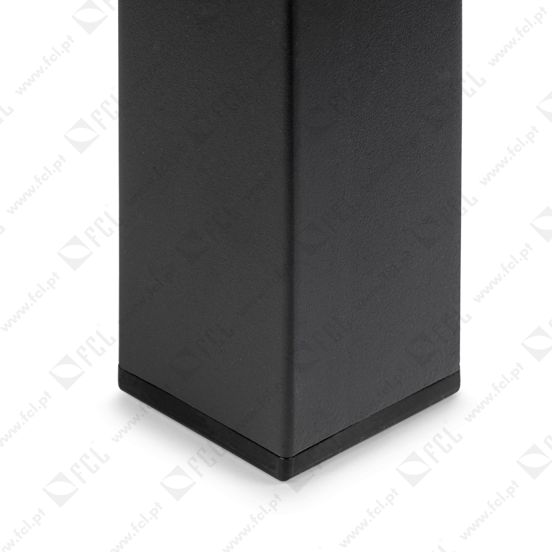 Lote de 4 patas quadradas para mesa 50x50mm Preto - FCL