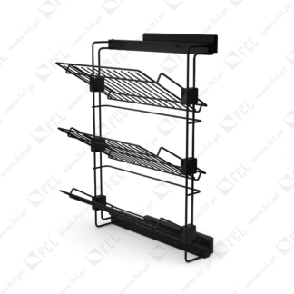 Sapateira lateral extraível Direita, preto texturado - FCL