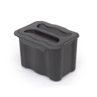 Balde do lixo auxiliar de reciclagem Recycle 5L para cozinha, cinza antracite