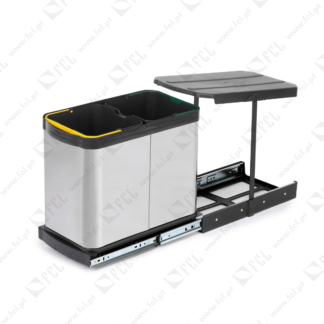 Balde do lixo Recycle inox - FCL