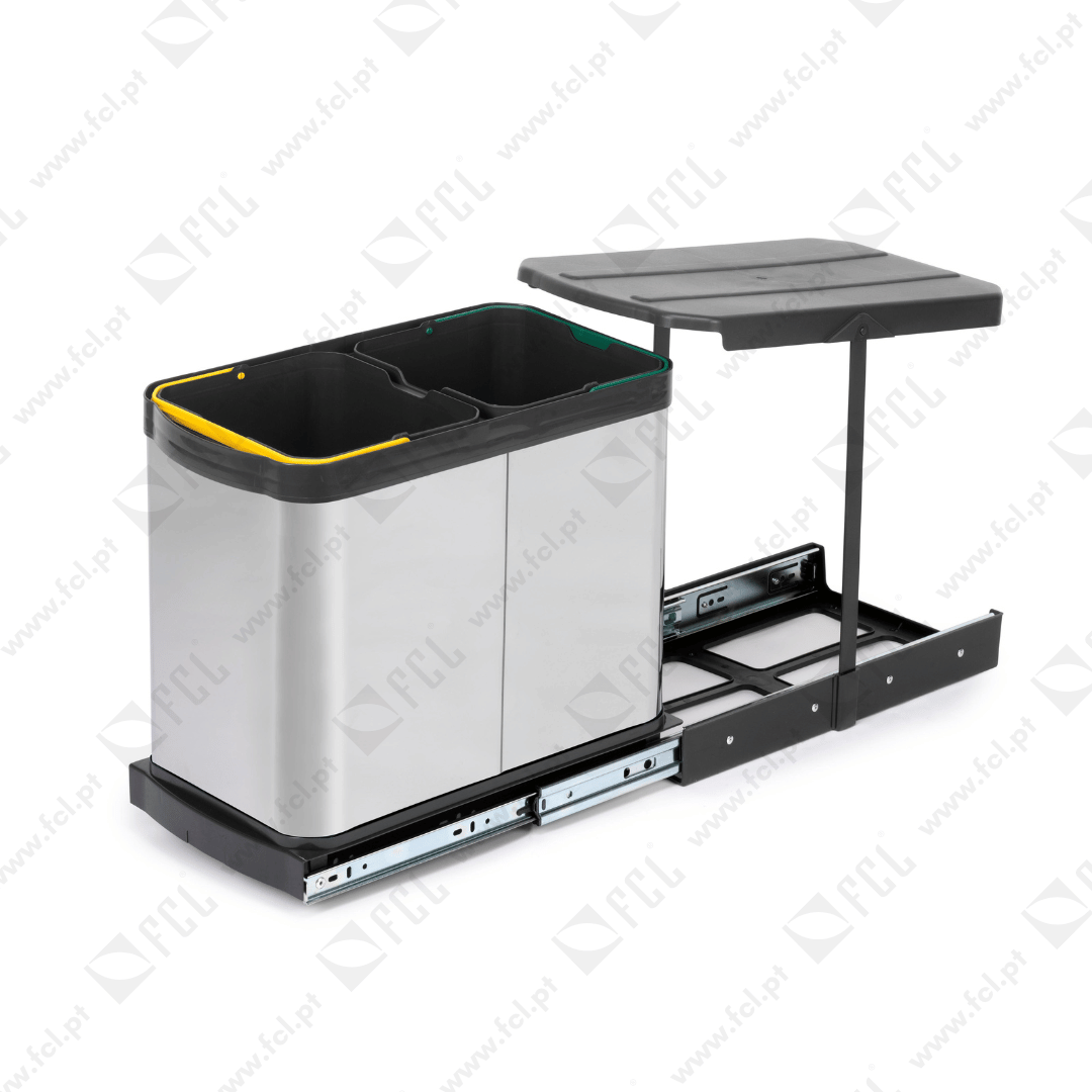Balde do lixo Recycle inox - FCL