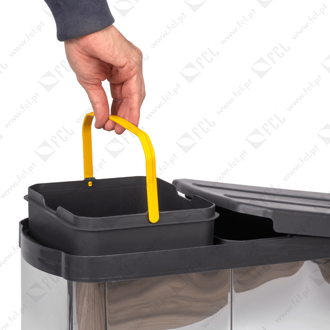 Balde do lixo Recycle inox - FCL