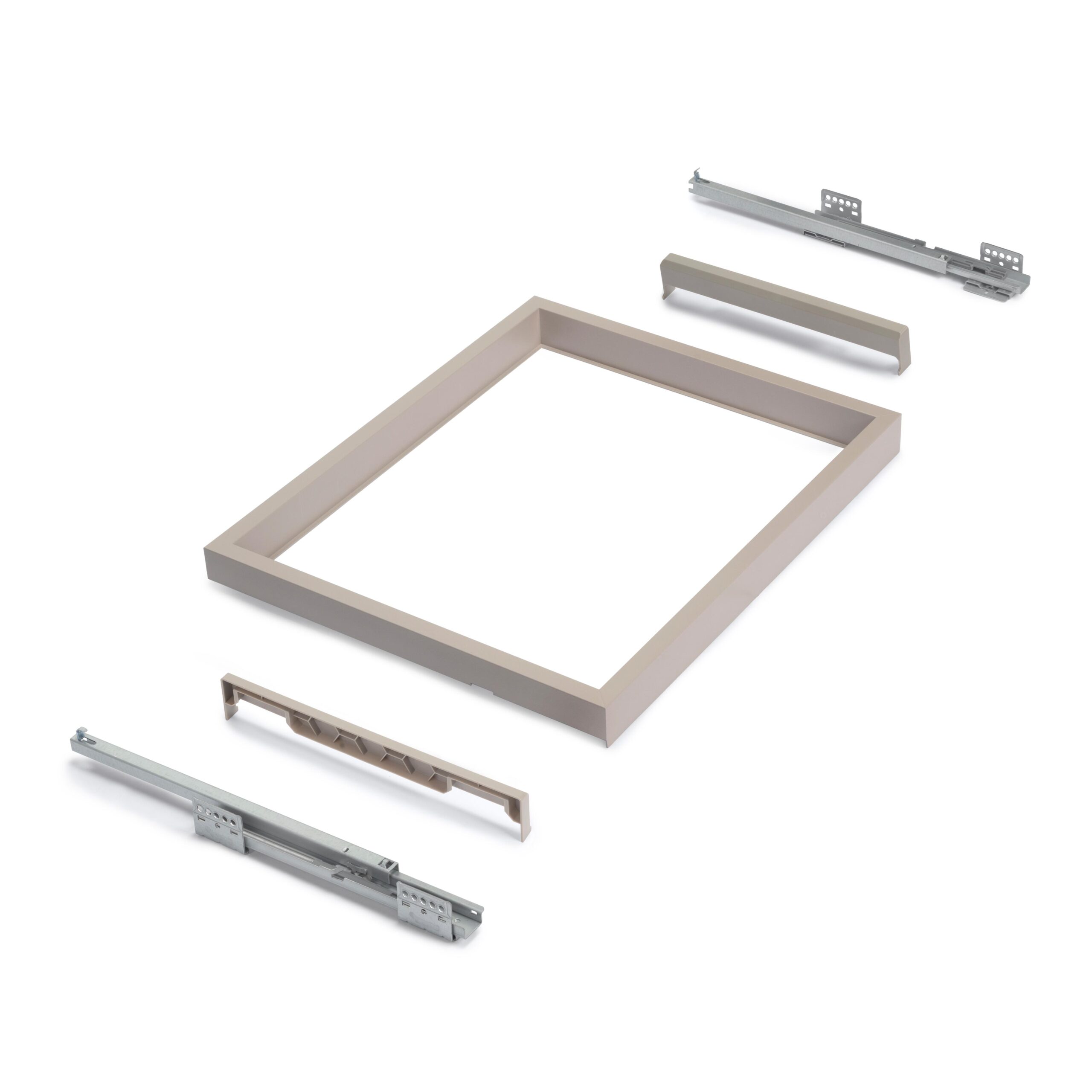 Kit de bandeja e bastidor com corrediças de fecho suave para armários, regulável - Image 15