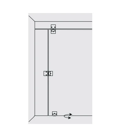 Fechadura para portas de vidro com cilindro chave de cruz - Image 5