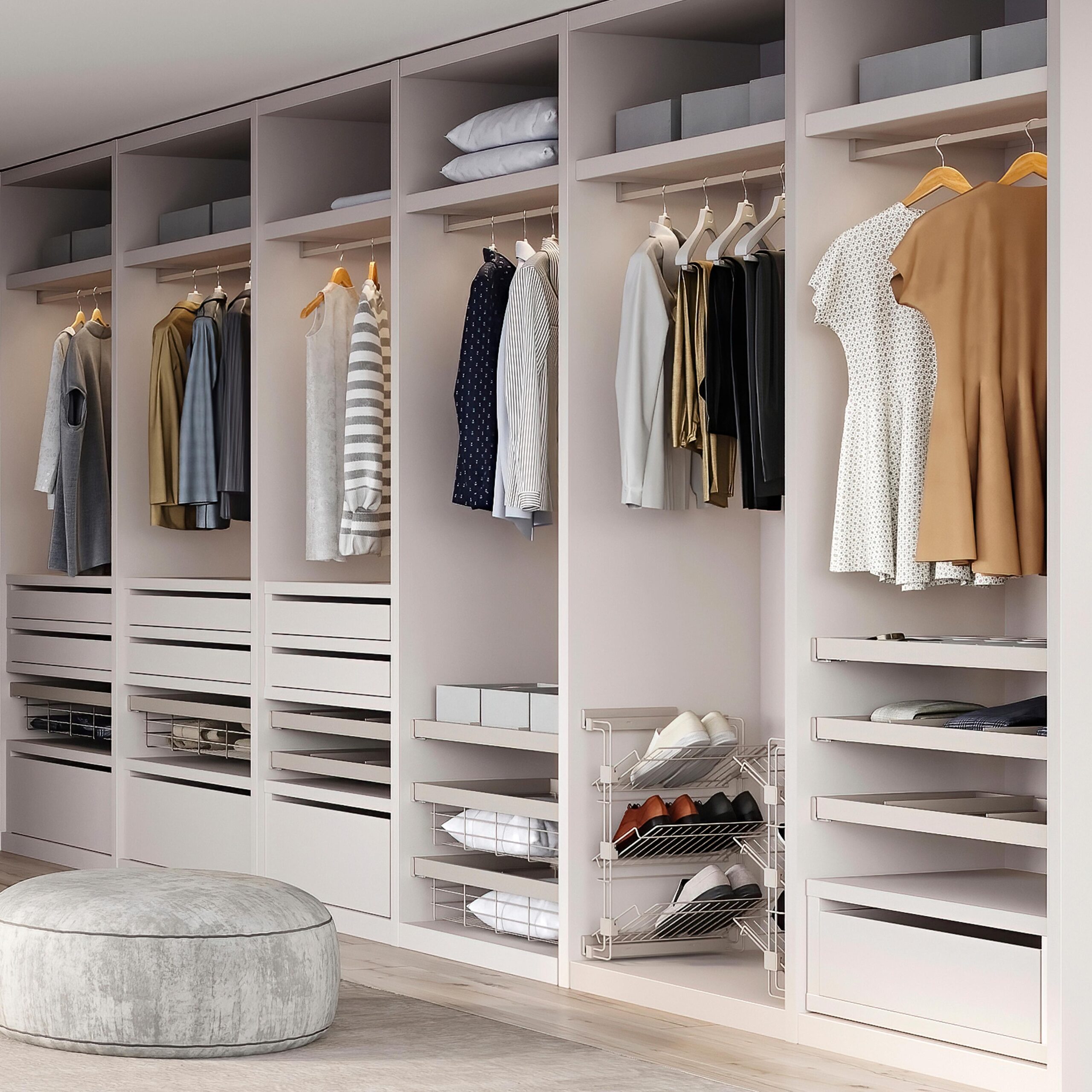 Kit varão de roupeiro Luxe, Alumínio e Plástico - Image 9