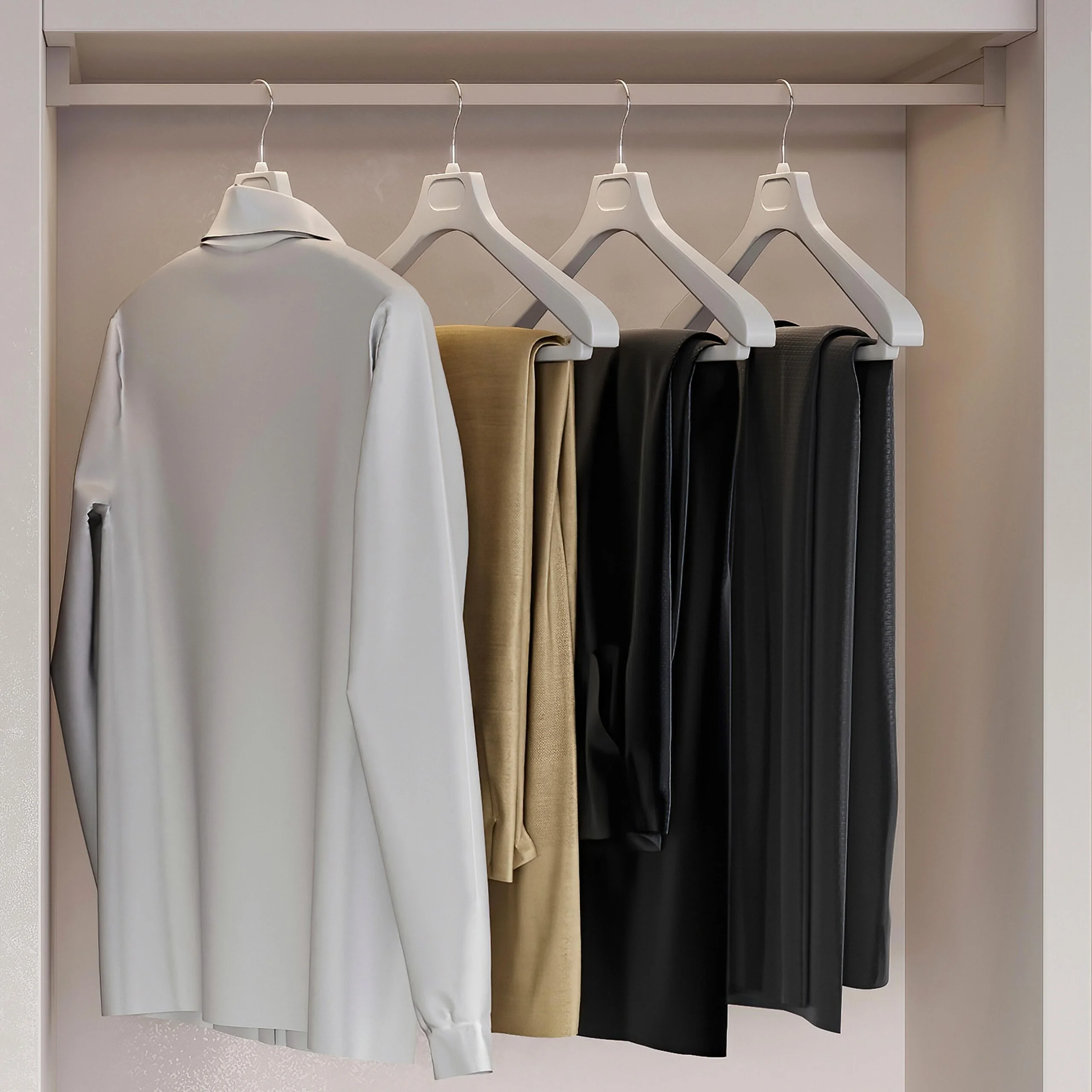 Kit varão de roupeiro Luxe, Alumínio e Plástico - Image 7