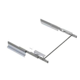 Corrediças para mesa extensível e elevatória Oplà Folding+39 M120, Champanhe anodizado , Alumínio- FCL