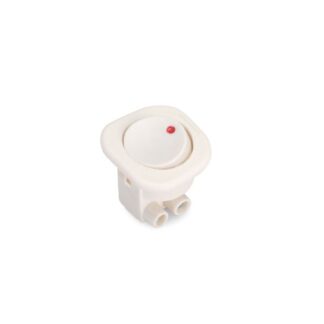 Interruptor para encastrar D21x21, Plástico, 10 un