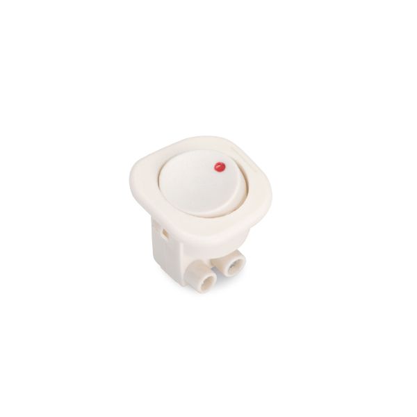 Interruptor para encastrar D21x21, Plástico, 10 un