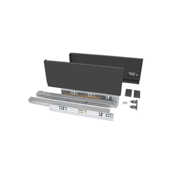 Gaveta Vertex 40 kg, 3d, altura 131 mm, 500, cinza antracite - FCL