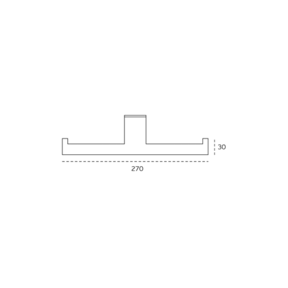 IN.44.203 - Porta rolo de parede duplo SLIM JNF medida f2 - FCL