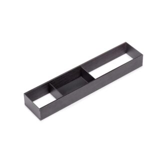 Organizador Orderbox para gaveta, Cinza antracite, Aço e Madeira - 100mm, 470