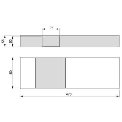 Organizador Orderbox para gavetas, 150x470 mm f7- FCL