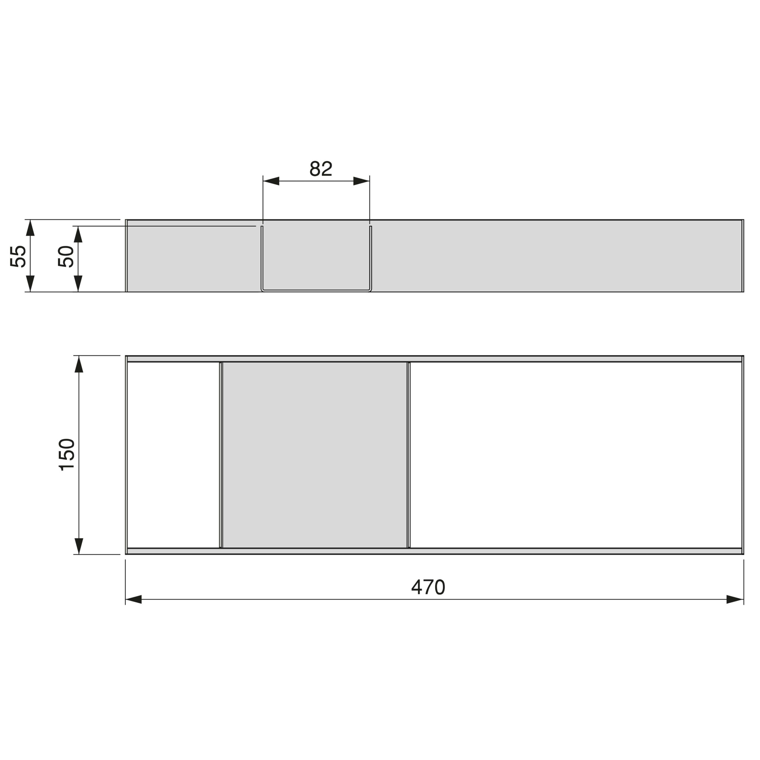 Organizador Orderbox para gavetas, 150x470 mm f7- FCL