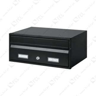 Caixa de correio com 1 face ref.4500 lacado preto FCL