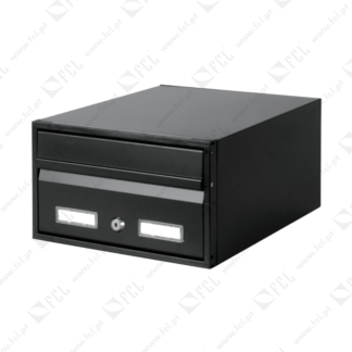 Caixa de correio com 1 face ref.4700 lacado preto FCL