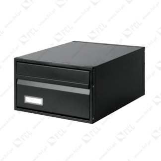 Caixa de correio com 2 faces ref.4800 lacado preto FCL