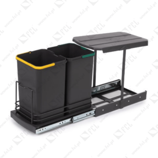 Balde do lixo de reciclagem Recycle 2x12L - FCL