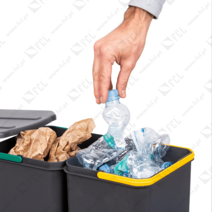 Balde do lixo de reciclagem Recycle 2x12L - FCL