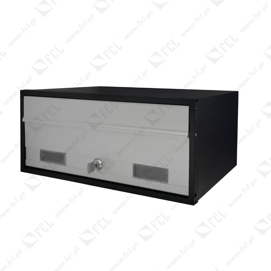 Caixa de correio com 1 face ref.J6550.1F, anodizado natural - fcl