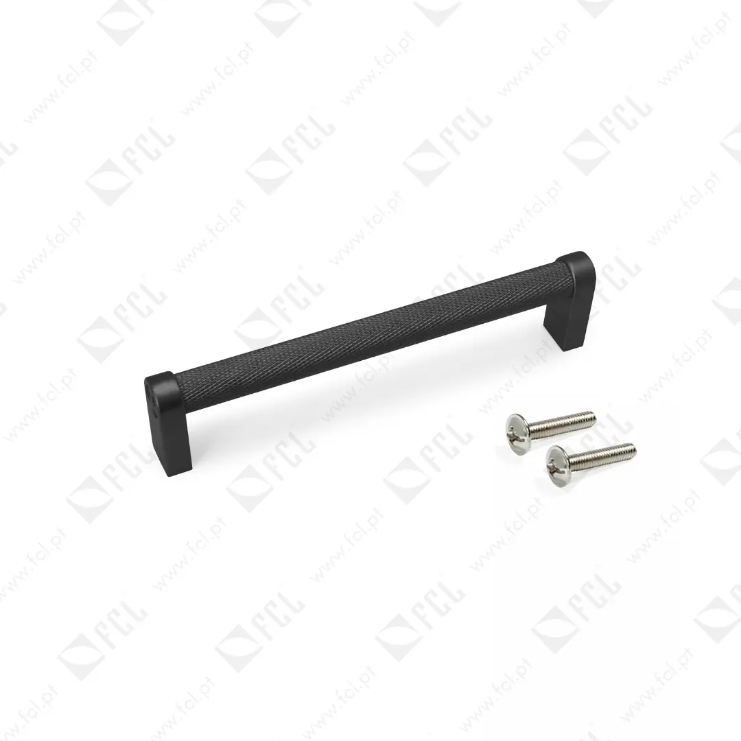Puxador para móvel Bergen 128mm Pintado preto - FCL