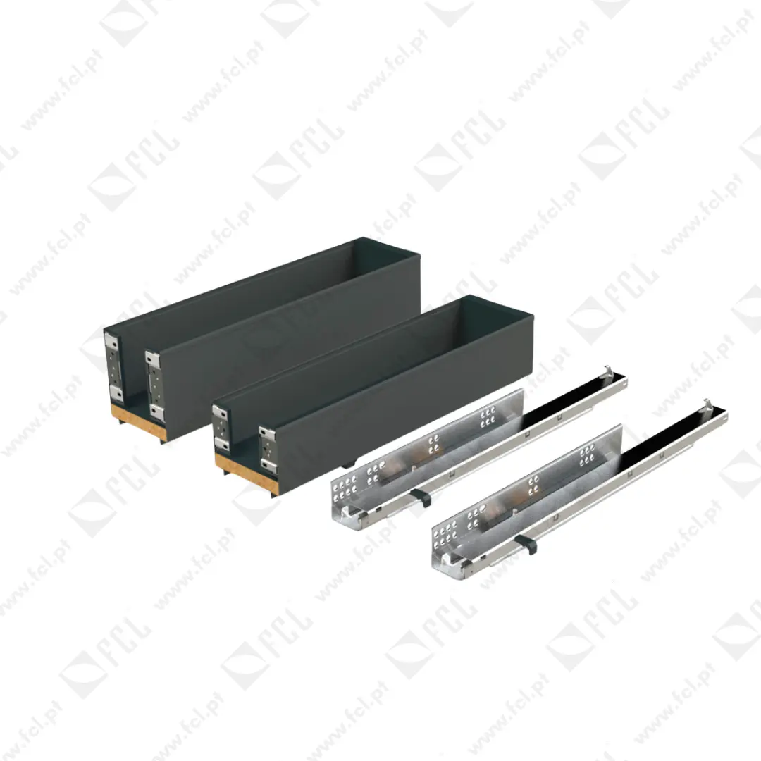Garrafeira lateral extraível Titane Simplex fecho suave antracite - FCL