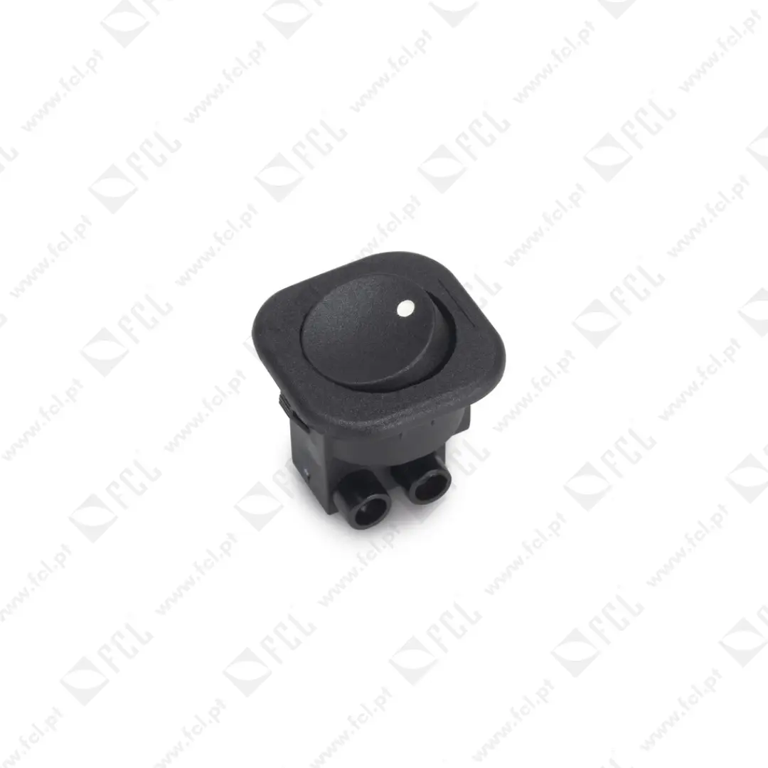 Interruptor para encastrar D21x21, Plástico preto - FCL