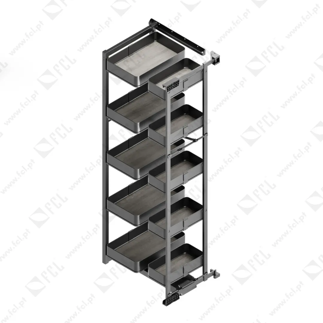 Coluna extraível Harmony para porta mod 450mm alto, 1430mm, 10 cestos -FCL