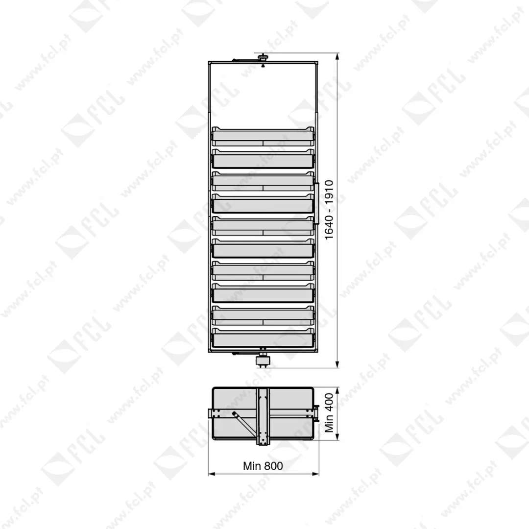 Sapateira giratória para interior de armário Quartz, Titânio - Image 2