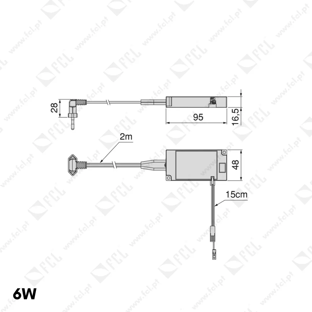 Transformador LED SMART 12V DC, 6w, MINILED -FCL