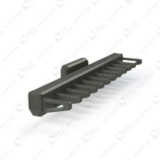 Porta gravatas lateral extraível, da linha Quartz, na cor Titânio - FCL